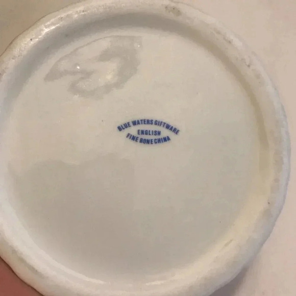 Snowman Trinket Box w/ Lid Pacific Rim Blue Waters English Fine Bone China - Picture 8 of 10